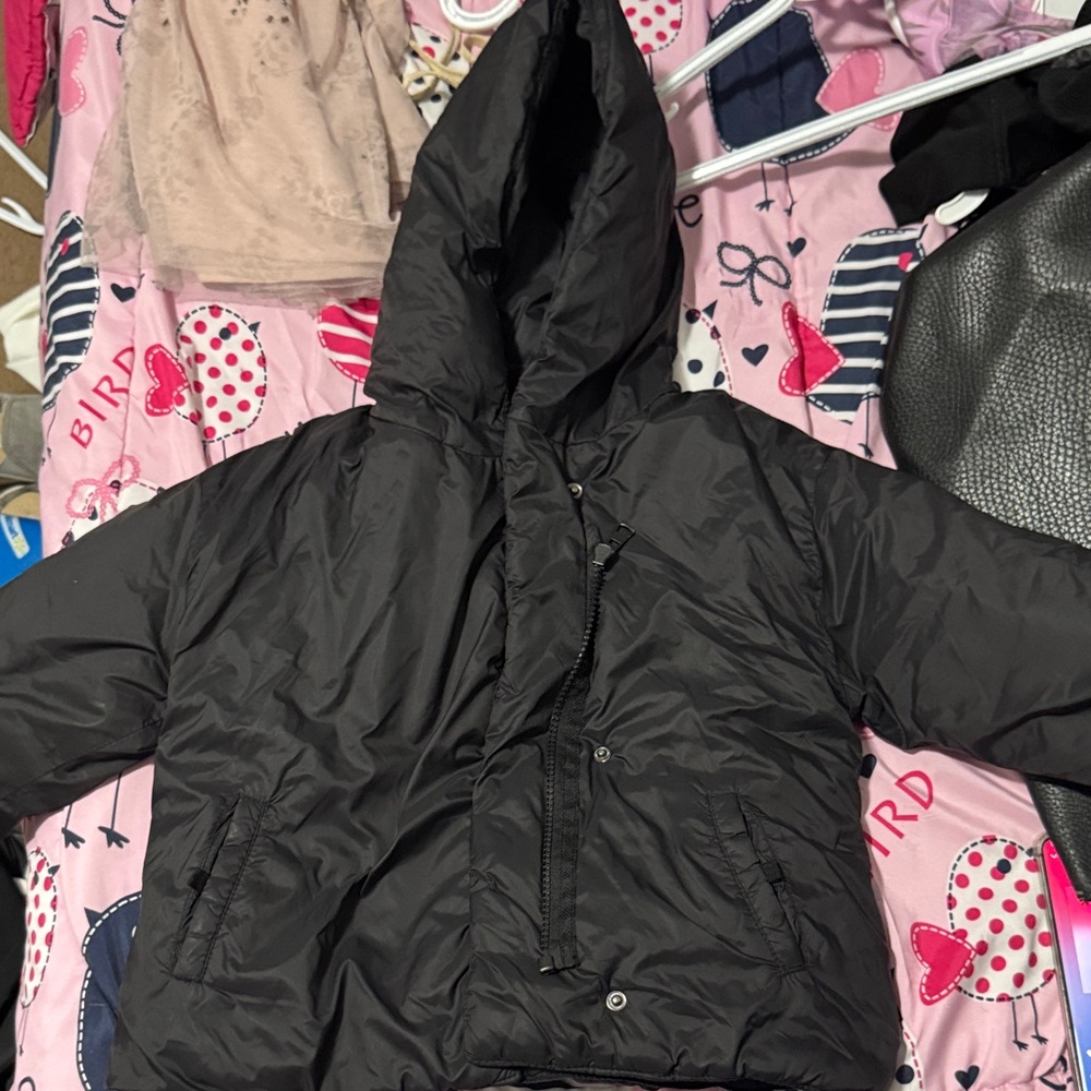 Zara Black Kids Puffer Jacket